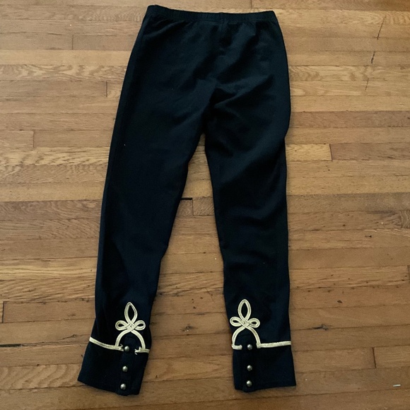 Ralph Lauren Blue Label Other - Ralph Lauren Girls Black Embellished Leggings Size 14